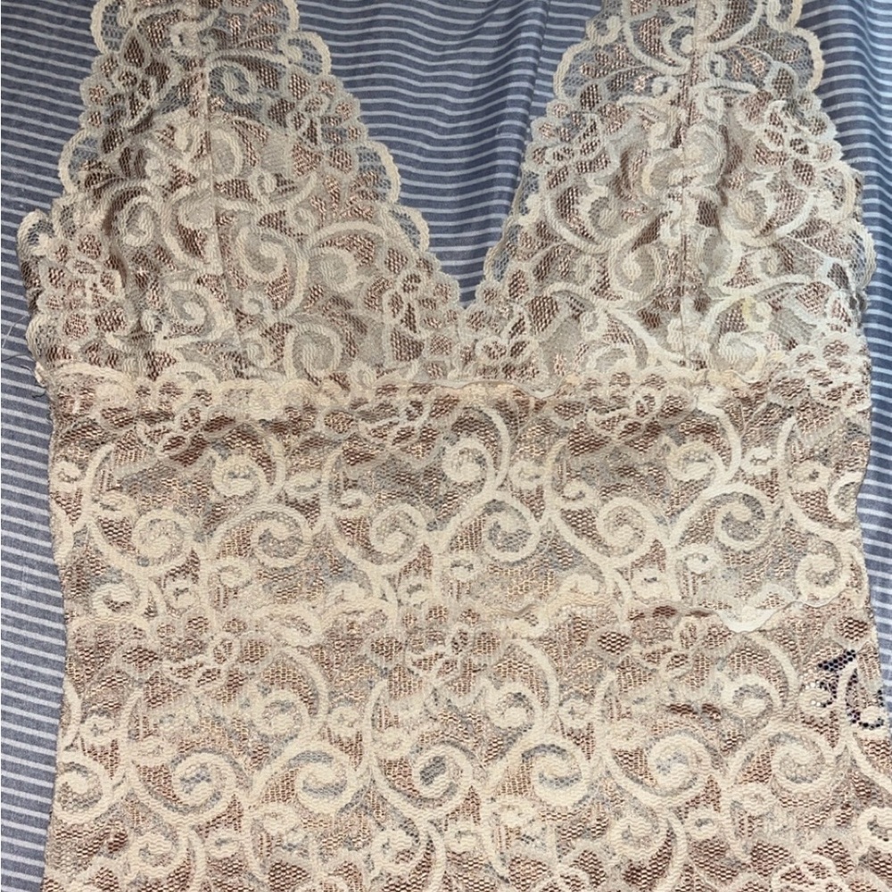 Vintage Cream Lace Skirt